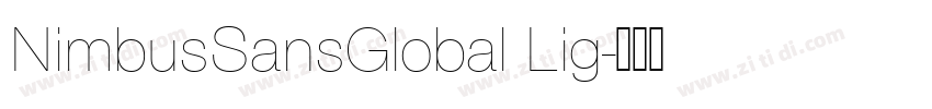 NimbusSansGlobal Lig字体转换